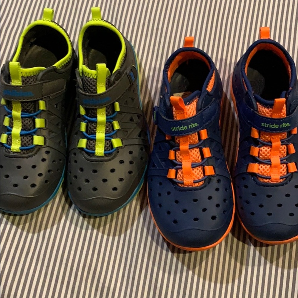 2 PAIRS STRIDE RITE AMPHIBIAN SHOES BOYS 11